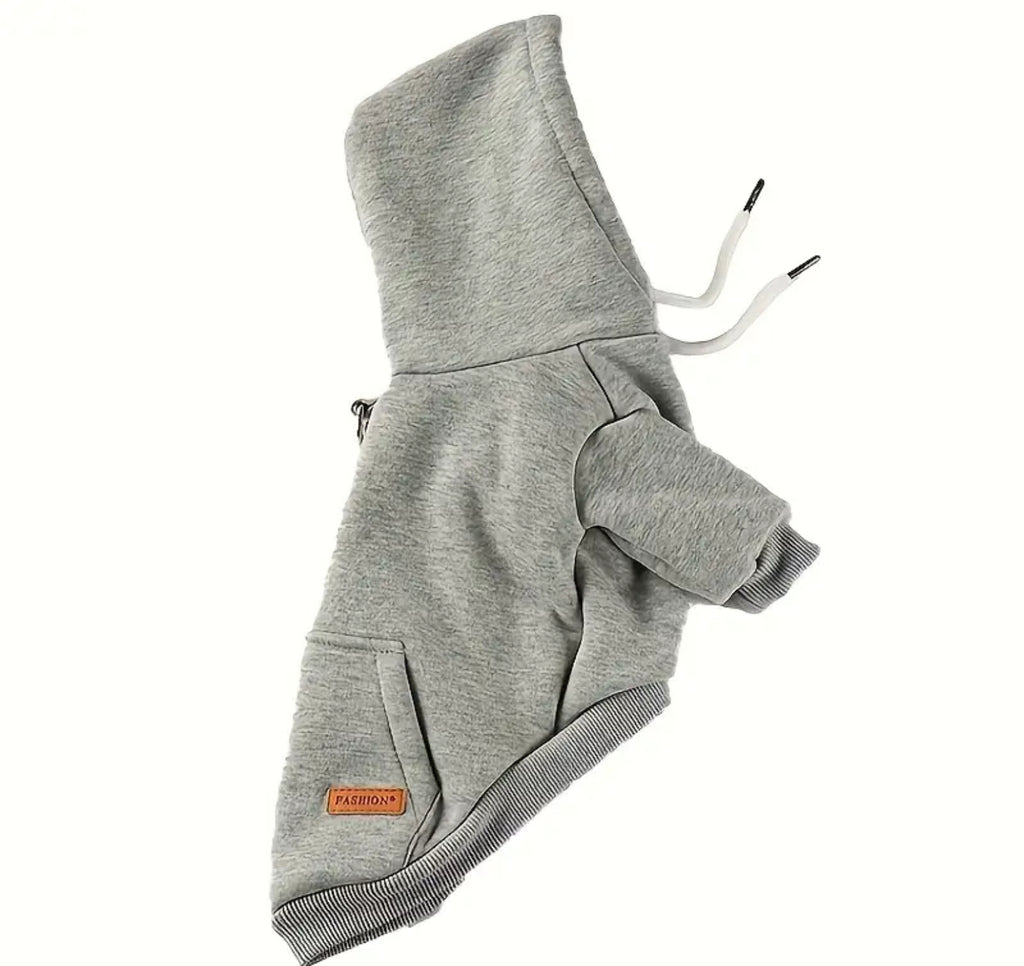 Small Dog Hoodie – Soft Polyester Knit Pullover for Chilly Days