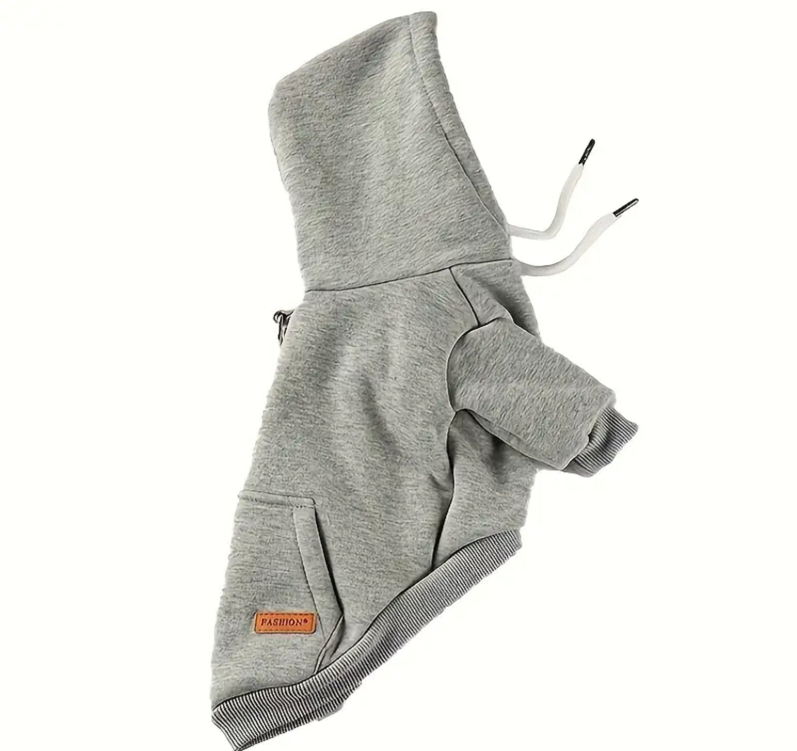 Small Dog Hoodie – Soft Polyester Knit Pullover for Chilly Days