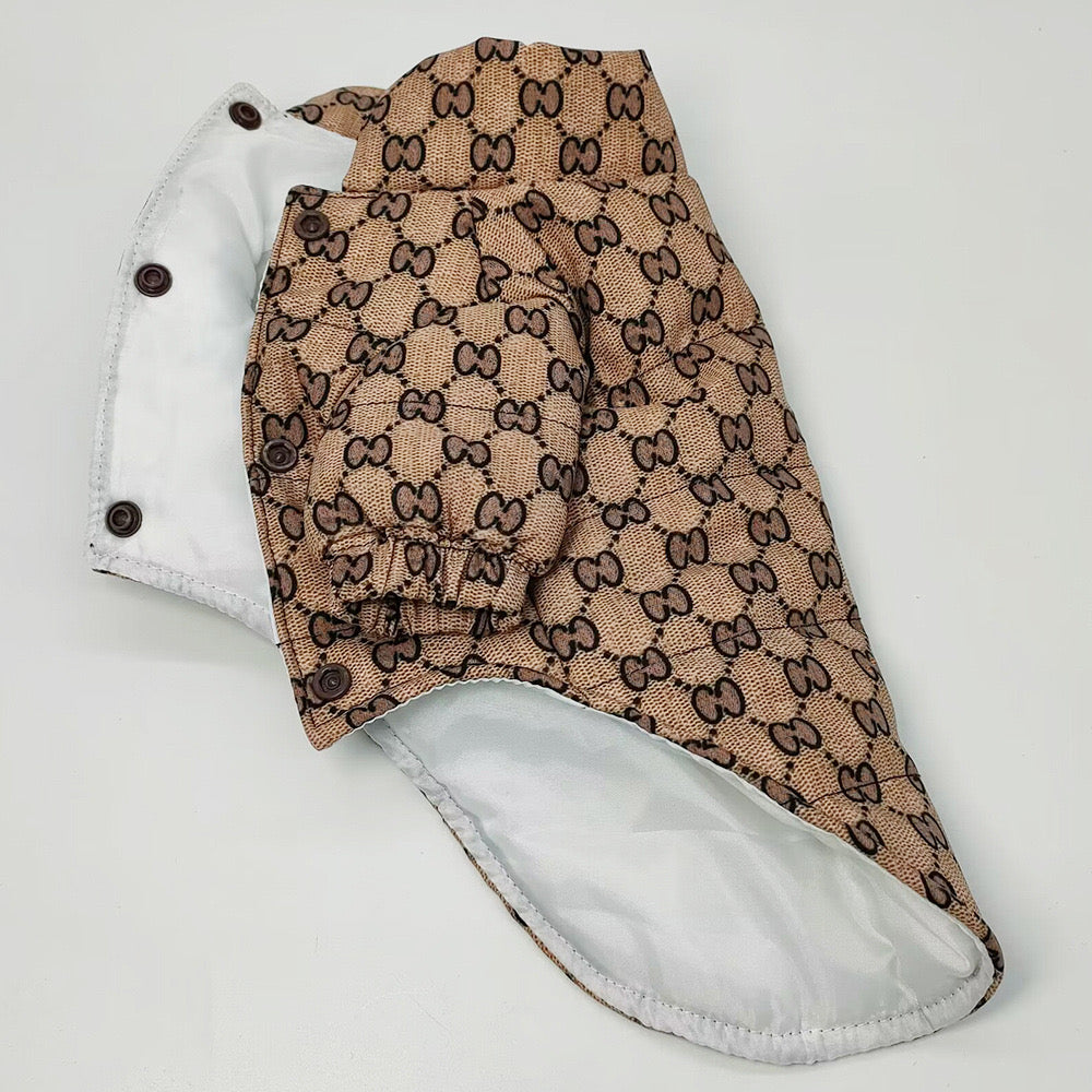 Luxury Designer-Inspired Dog Jacket