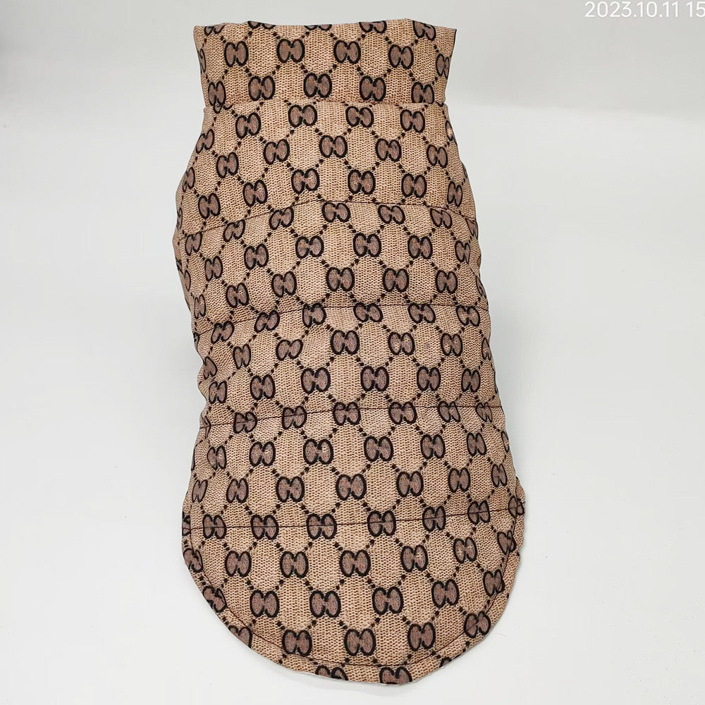 Luxury Designer-Inspired Dog Jacket