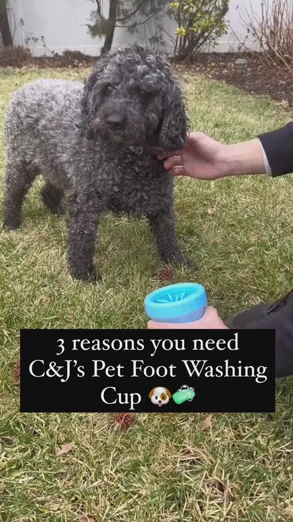 Silicone Paw Cleaner Cup for Pets – Manual, Soft Bristles
